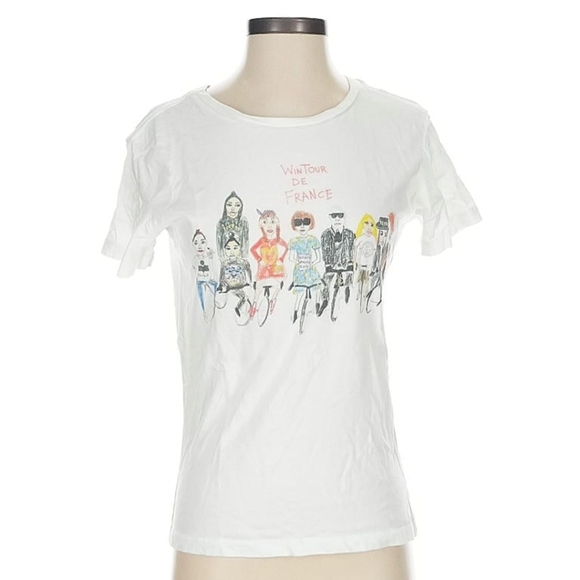 White Graphic T-Shirt - Picture 1 of 6